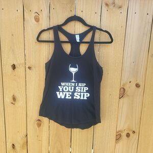 Ladies tank, Wino, S black